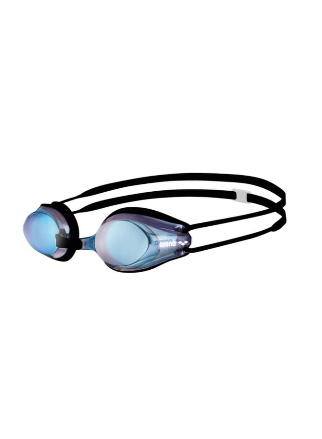arena Tracks Mirror Black-Smoke Silver-Black Goggles, Racing, Pool, Equipment, Uni Adult - Professional Racing Goggles for Competitive Swimmers - Image 1